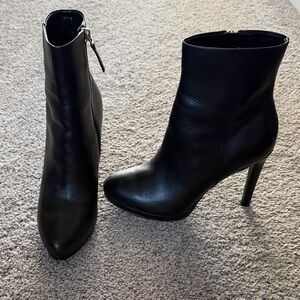 Nine West Sleek Black Heeled Boots